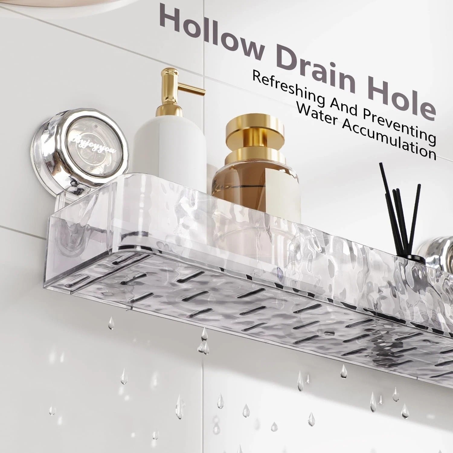 Acrylic Suction Shower Storage