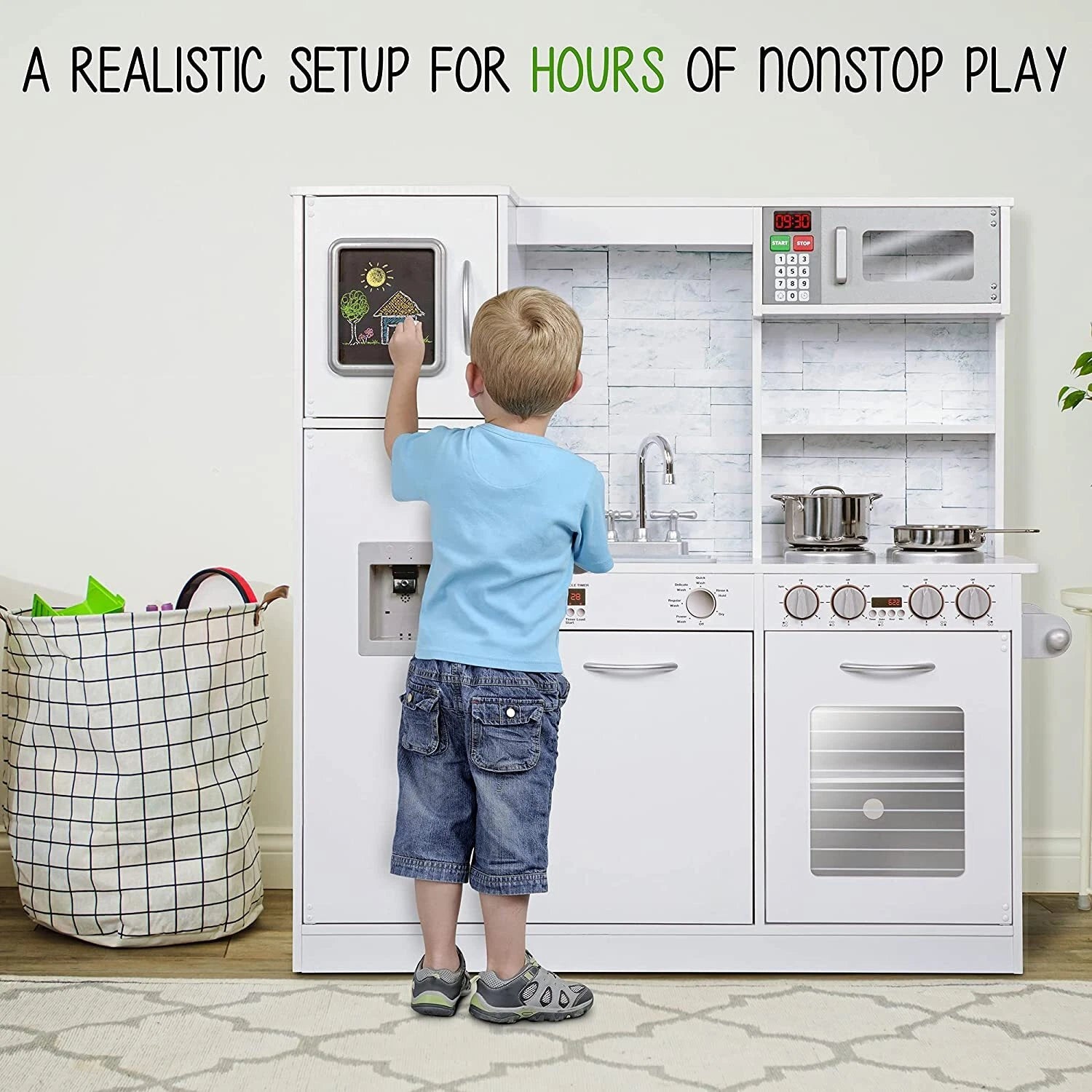 Kids Play Kitchen Set