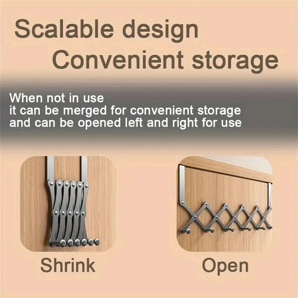 Retractable Door-Mounted Organizer