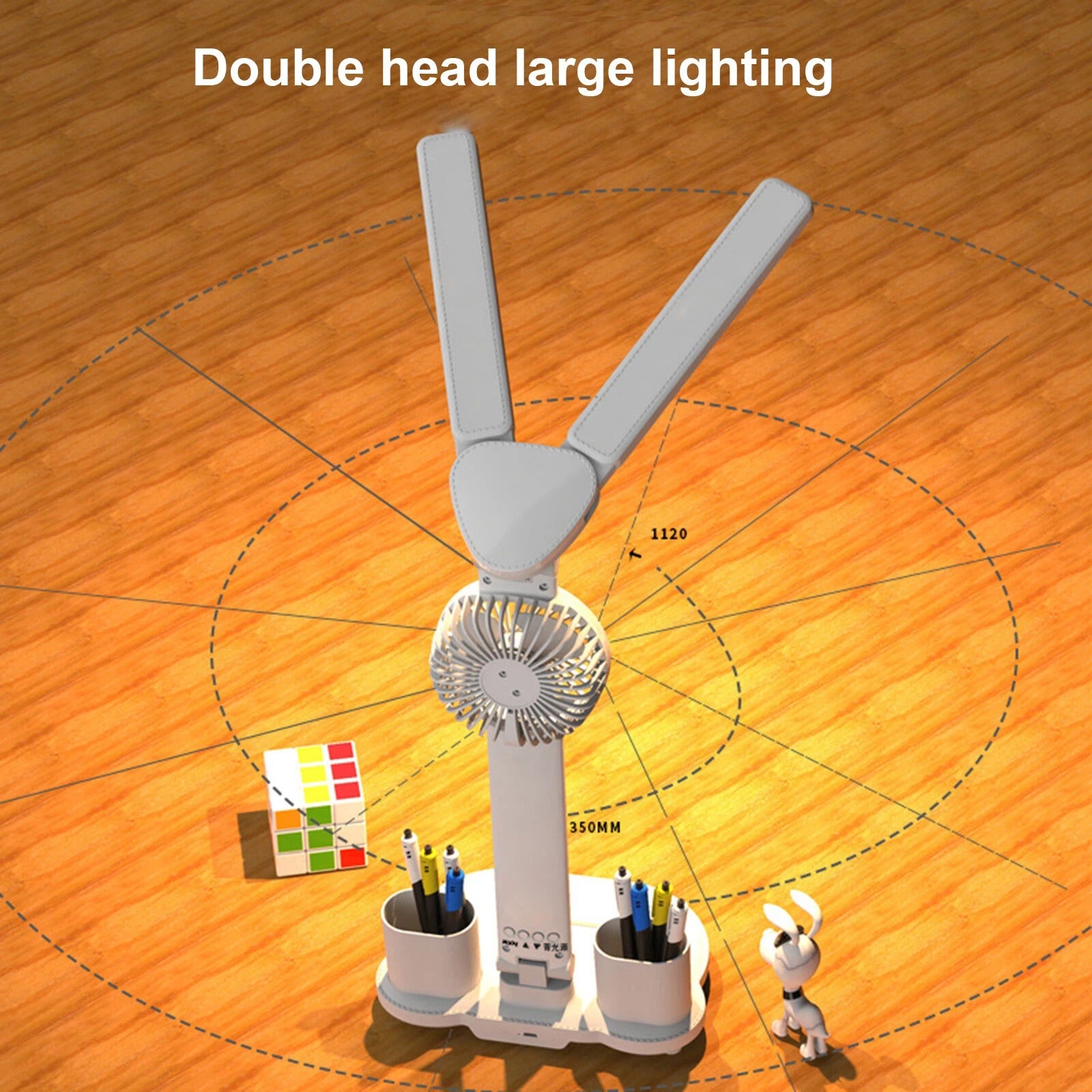 Multi Function Fan LED Desk Lamp