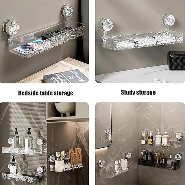 Acrylic Suction Shower Storage