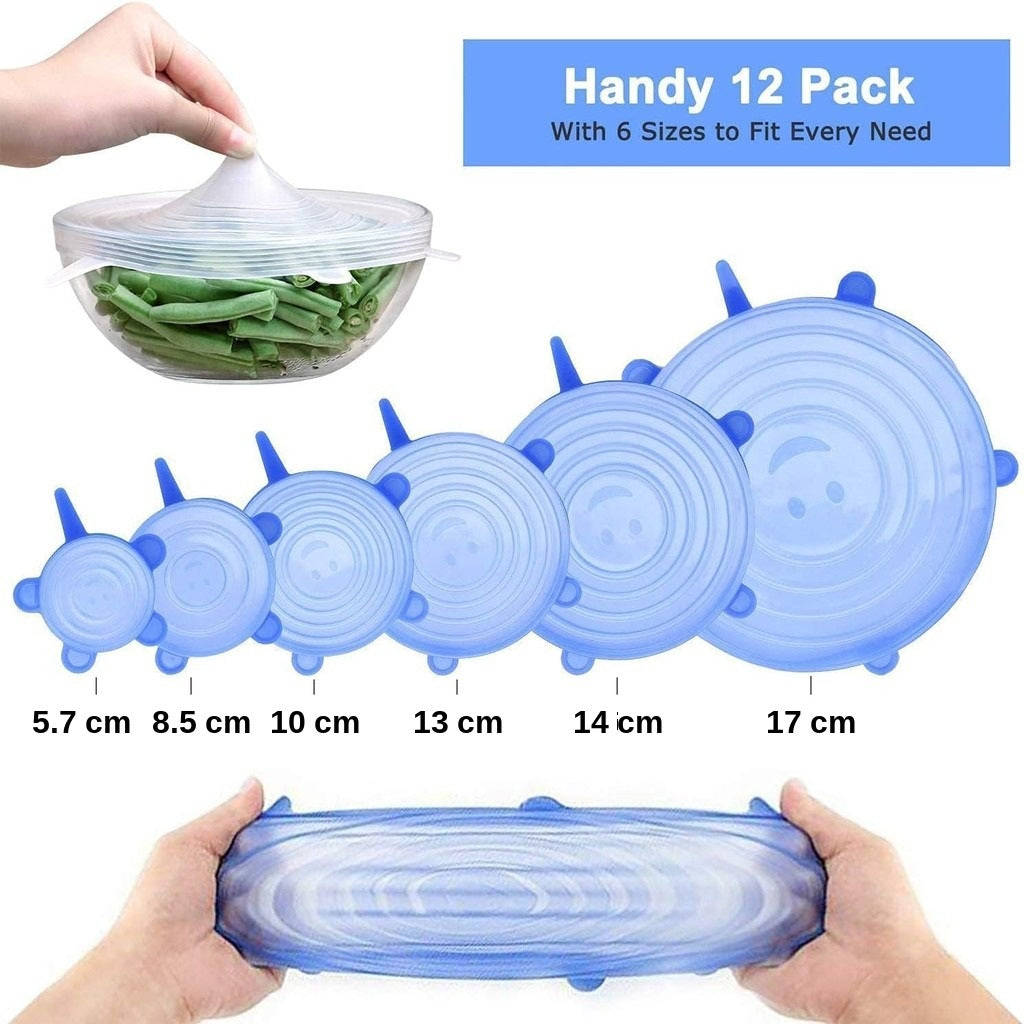 Silicone Stretch Lids (Set of 6)