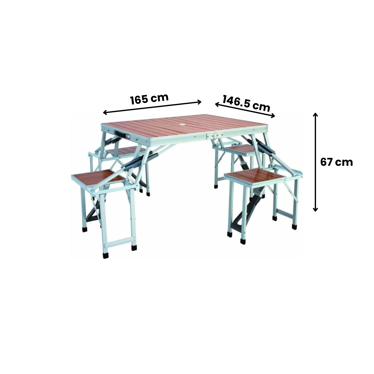 Bamboo Portable Picnic Table