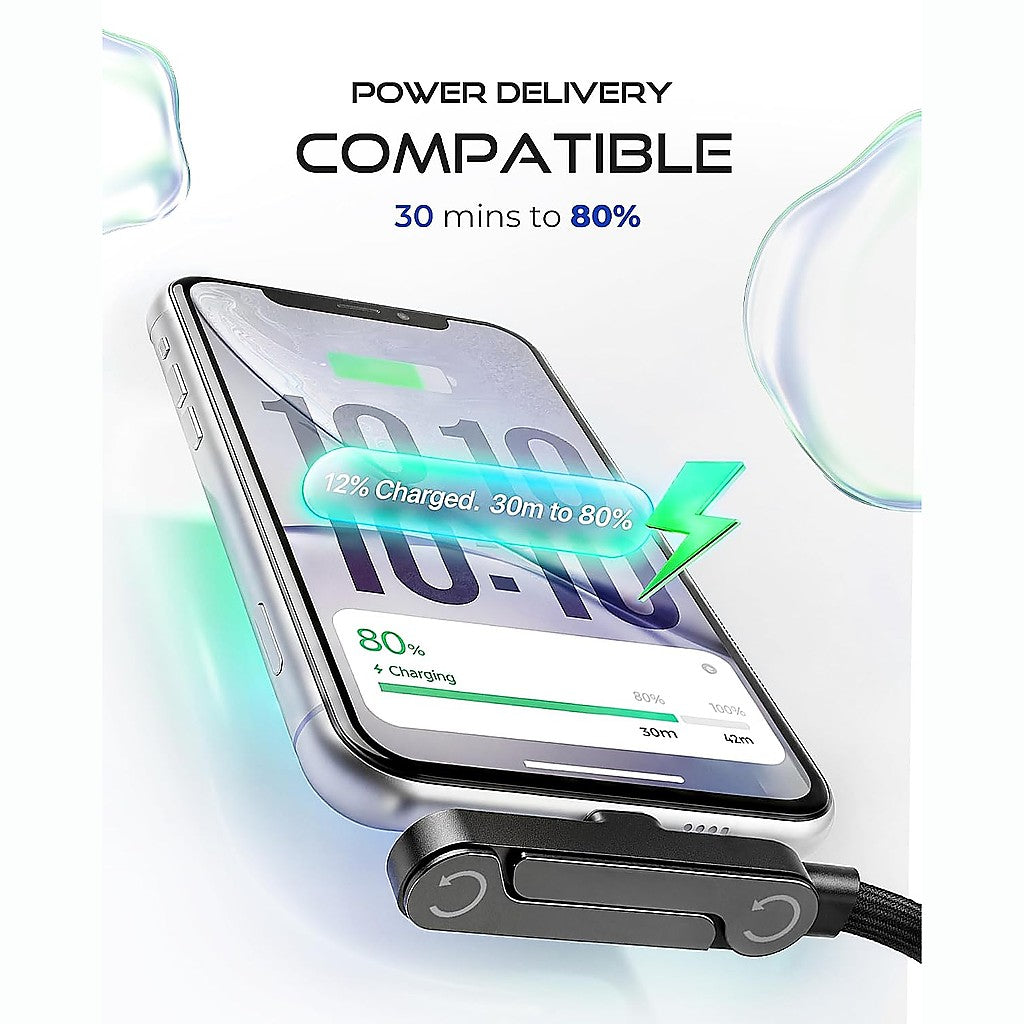 Charging Cable with Built-In Phone Stand