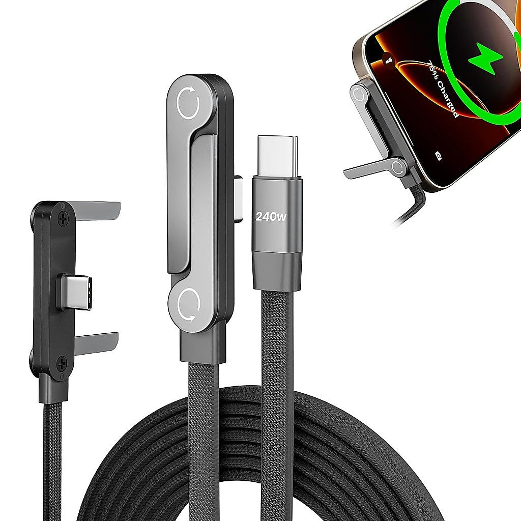 Charging Cable with Built-In Phone Stand