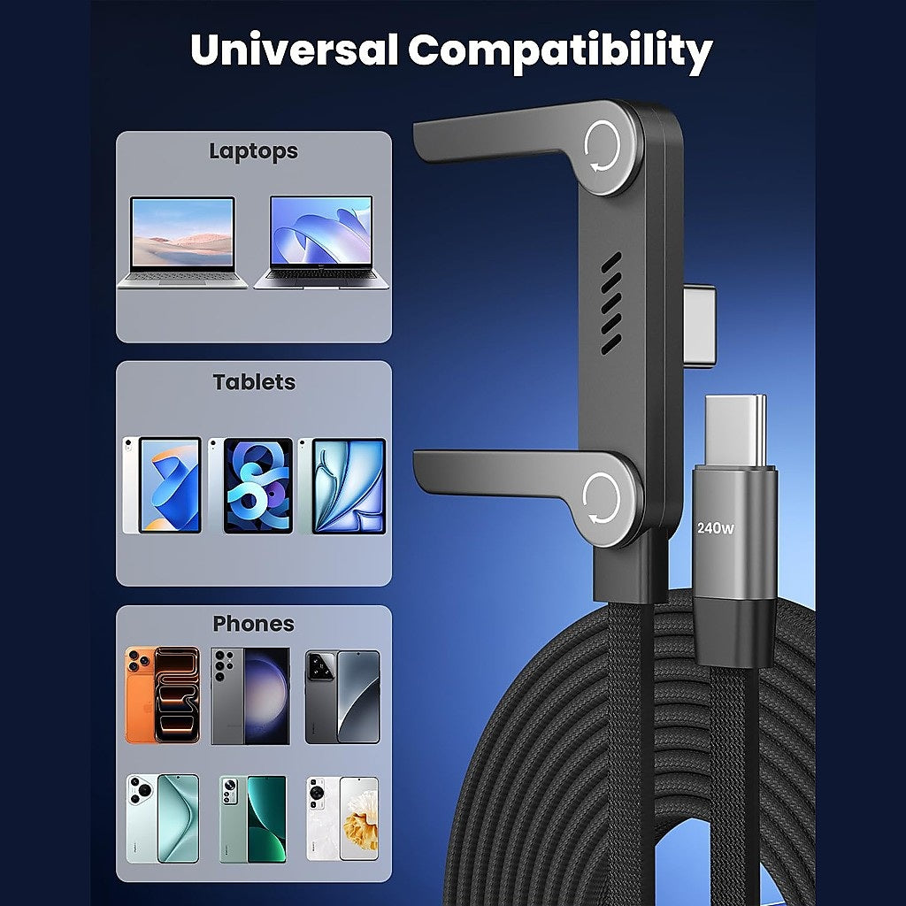 Charging Cable with Built-In Phone Stand