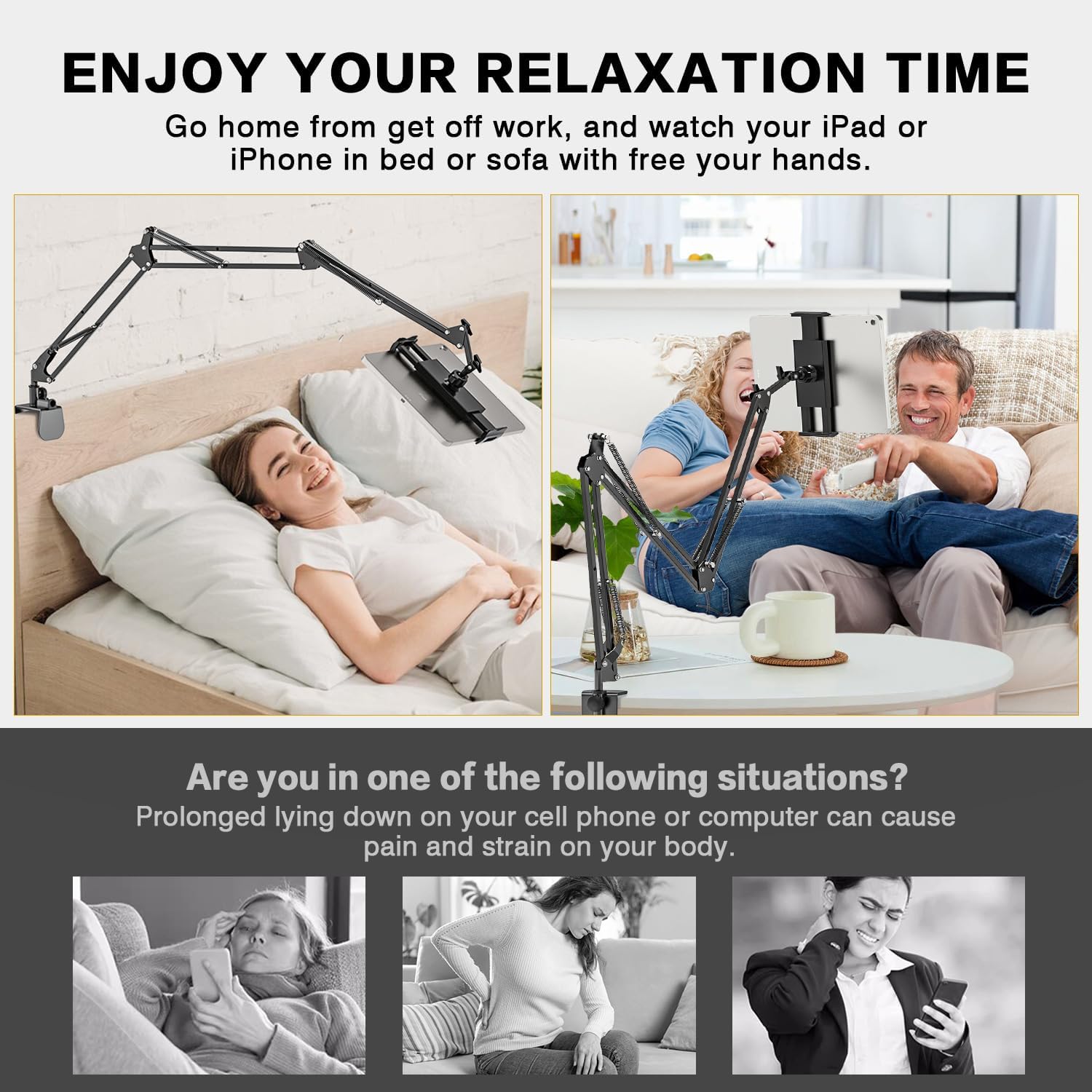 Multi-Device Stainless Steel Adjustable Holder