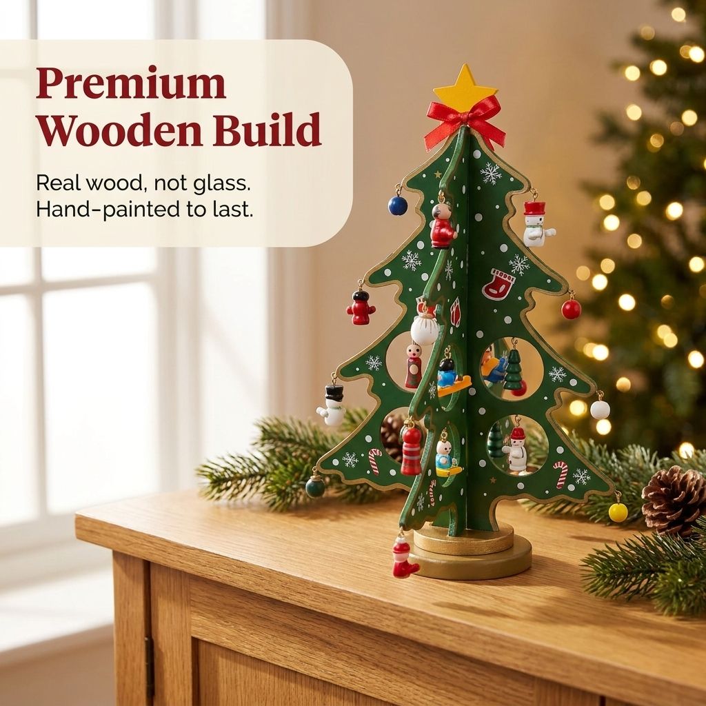 Premium wooden build - real wood, hand-painted