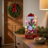 Light-Up Christmas Glass Jar Decoration