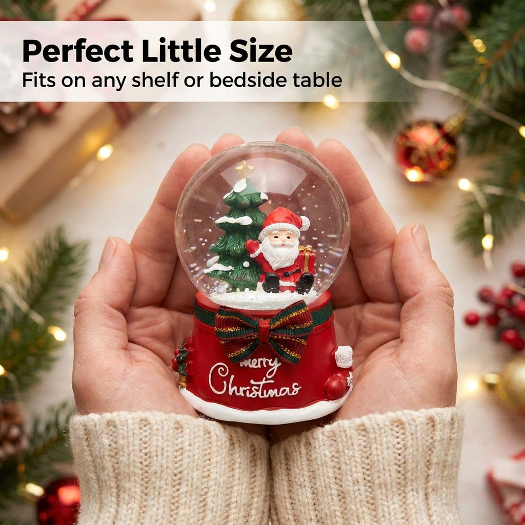 Musical Light-Up Christmas Snow Globe - In Hand