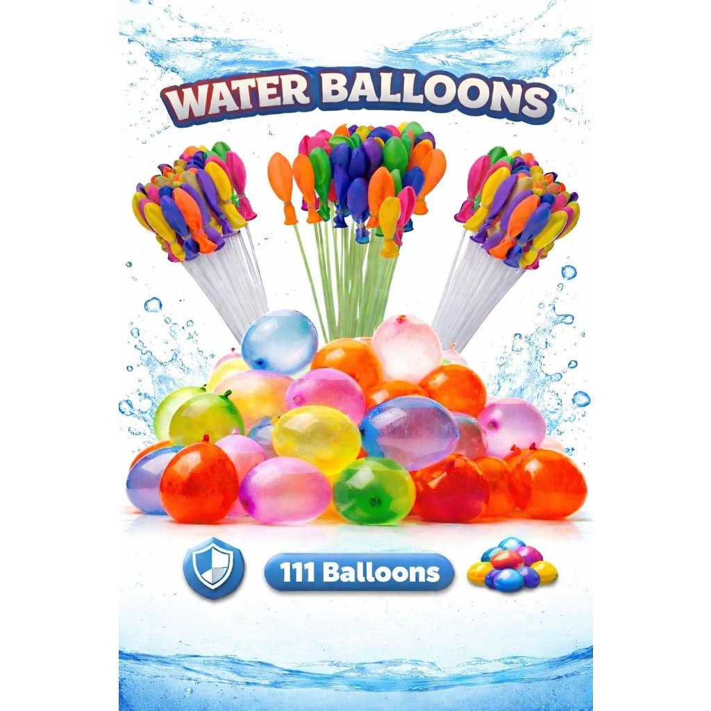 111-Pcs Quick-Fill Water Balloons