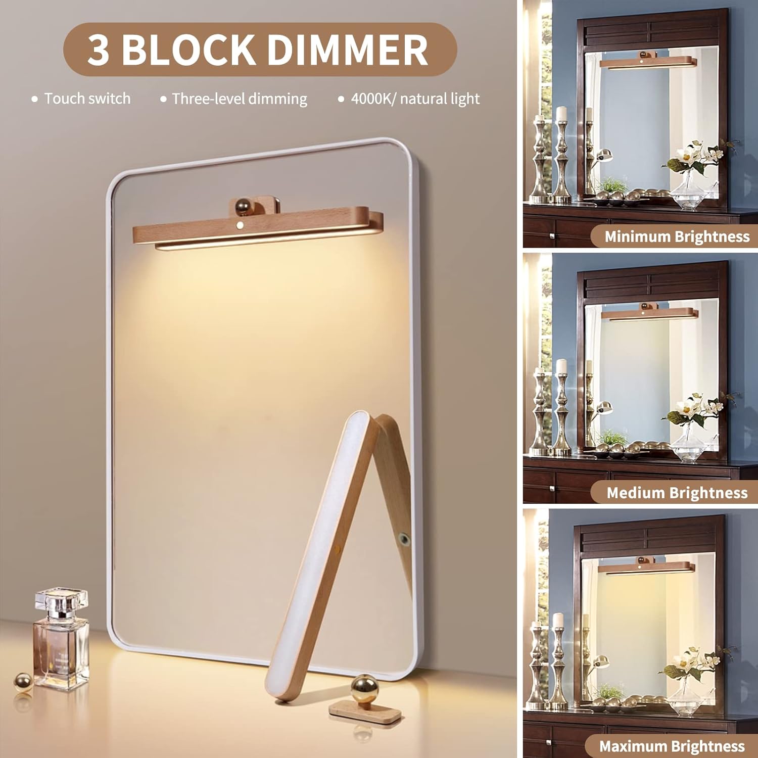Rotatable Magnetic Wooden Led